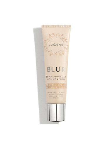 ВЕГАН Дълготраен фон дьо тен SPF 15 Lumene Vegan Blur Fresh Apricot Outlet