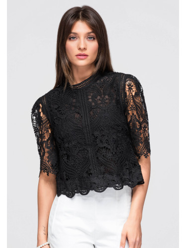 Дамска дантелена блуза с дантела