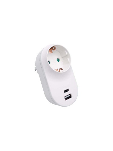 АДАПТЕР ЗА КОНТАКТ С USB А+С ДЕТСКА ЗАЩИТА