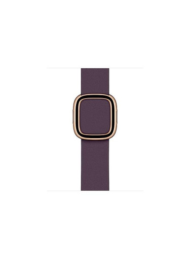 Apple Modern Buckle Band Medium - оригинална кожена каишка за Apple Watch 38мм, 40мм (лилав)