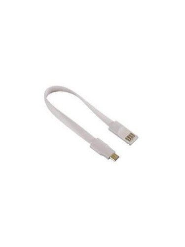Кабел Hama 136109 MAGNET WHITE USB-MICROUSB 0.2