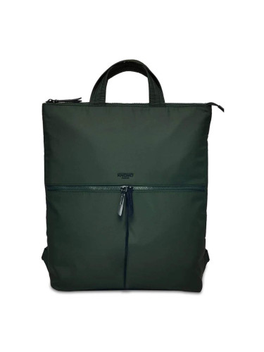 Knomo Reykjavik Laptop Tote Backpack 15 - луксозна дамска раница от естествена кожа (зелен)