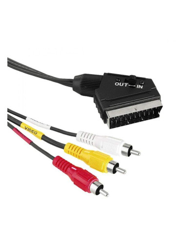 Кабел Hama 205156/43178/122163 SCART-RCA 1.5M