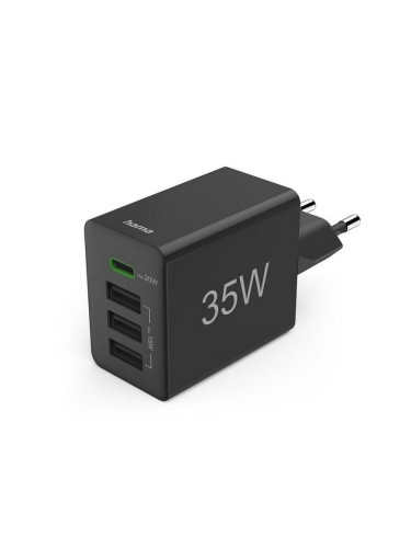 Адаптер Hama 201990 МИНИ 220V 35W, 3x USB-А