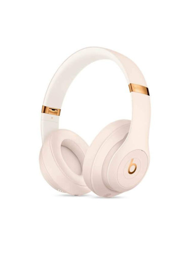 Beats Studio3 Wireless - професионални безжични слушалки с микрофон и управление на звука за iPhone, iPod и iPad (бледо розов)