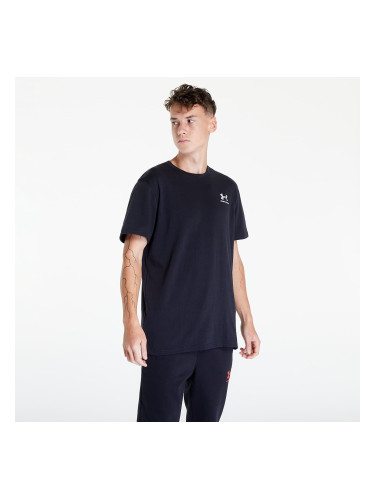 Тениска Under Armour Logo Emb Heavyweight Ss Black/ White XXL