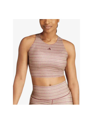 ADIDAS Yoga Studio Print Tank Top Red