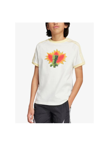 ADIDAS Originals x Minecraft Graphic T-Shirt White