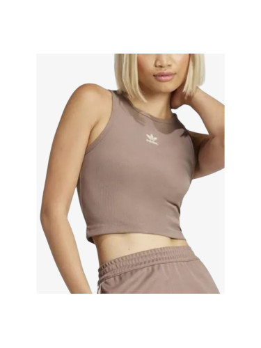 ADIDAS Essentials Ribbed Tank Top Brown