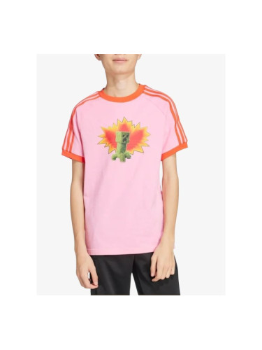 ADIDAS Originals x Minecraft Graphic T-Shirt Pink