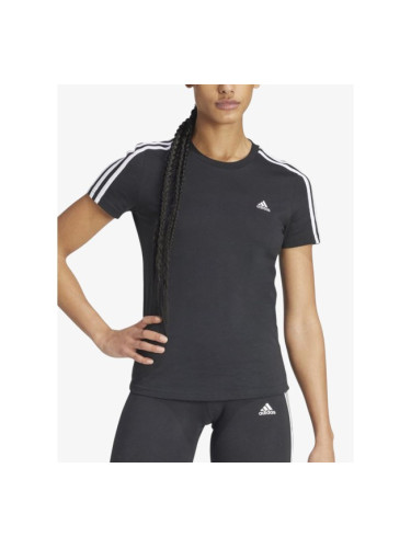 ADIDAS Essentials Slim 3-Stripes Tee Black