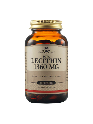 SOLGAR - Lecithin 1360 mg - 100 меки капсули
