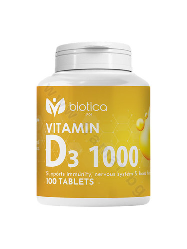 ВИТАМИН D3 таблетки 1000IU * 100 БИОТИКА