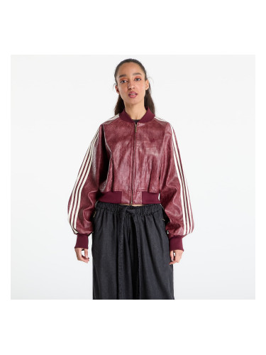 Яке adidas Pleather Jacket Maroon L