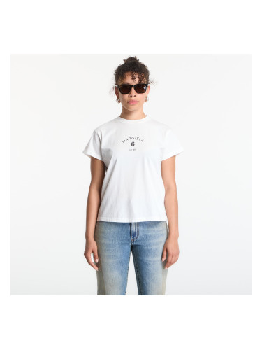 Тениска MM6 Signature Jersey T-Shirt Off White L