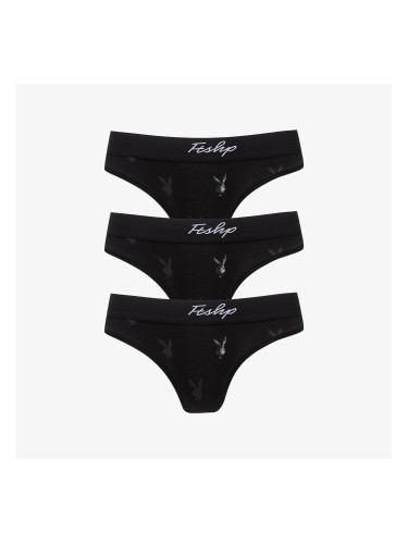 Бикини Playboy x FTSHP Underwear Womans Brief 3 Pack Black XS