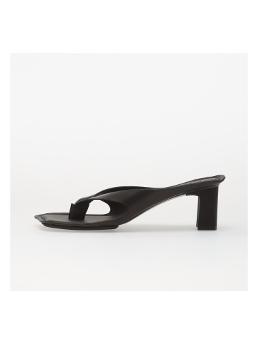 MM6 Anatomic Leather Flip Flop Mules Black 41