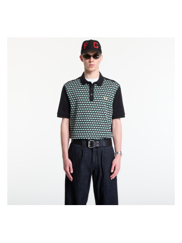 Тениска Fred Perry Geometric Polo Shirt Black S
