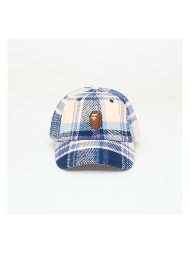 Шапка A BATHING APE Bape Check Panel Cap Navy Universal