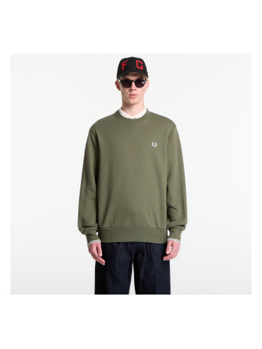 Суитшърт Fred Perry Crew Neck Sweatshirt Green L
