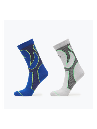 adidas Teamgeist Crew Socks 2 Pairs Grey Two L