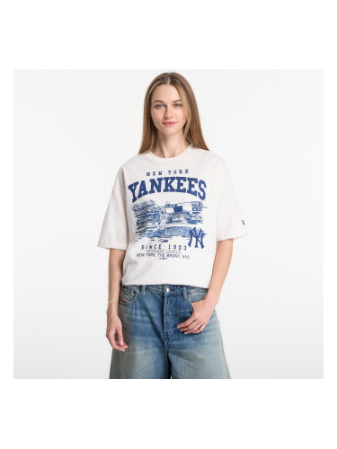 Тениска New Era MLB Slub Stadium OS Tee New York Yankees UNISEX Off White L