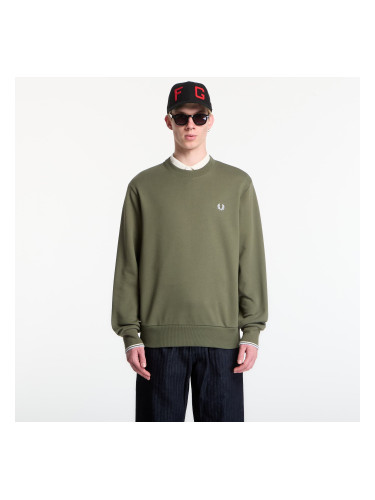 Суитшърт Fred Perry Crew Neck Sweatshirt Green S