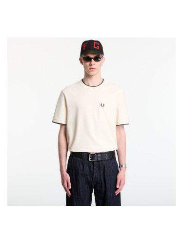 Тениска Fred Perry Pocket Detail Pique T-Shirt Ecru S