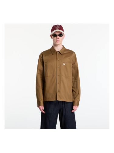 Яке Fred Perry Twill Overshirt Brown M
