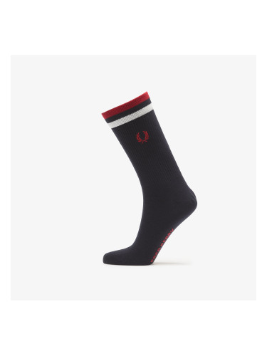 Fred Perry Tipped Sports Sock Navy/ Snow White/ Burnt Red 43-46