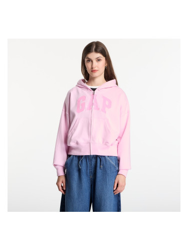 Суитшърт GAP Frch Ft Logo Fz Pink L
