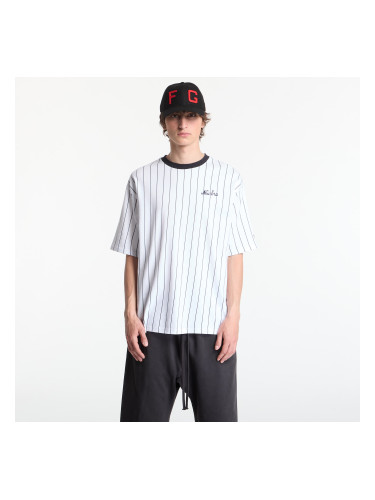 Тениска New Era Pinstripe OS Tee UNISEX Optic White/ Navy L