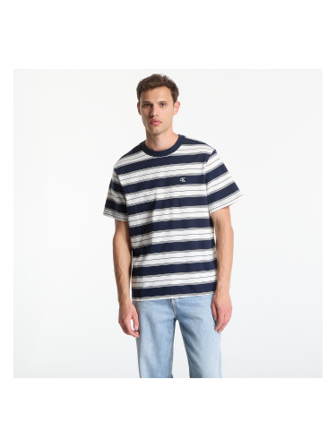 Тениска Calvin Klein Jeans Ss Easy 20S Jersey Stripe Crewneck Tee Dark Sapphire S