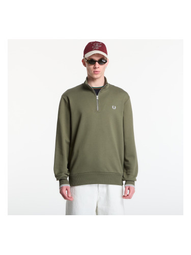 Суитшърт Fred Perry Half Zip Sweatshirt Green XL