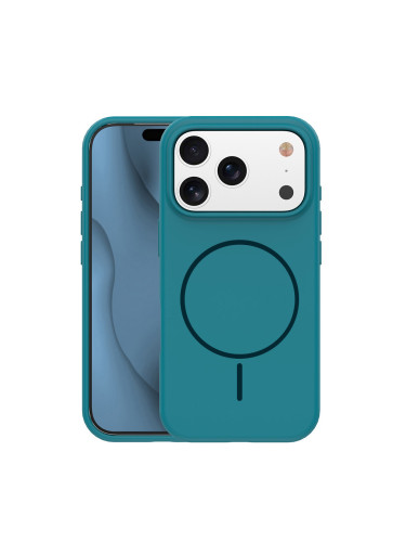 Кейс Silicone Thin Mag за iPhone 17 / 18, тюркоазен