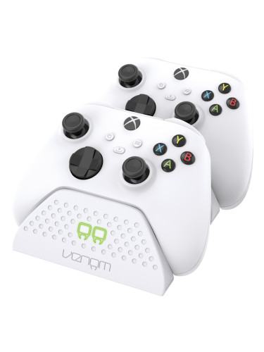  Докинг зарядна станция Venom - за Xbox Series X/S, 2 батерии, бяла