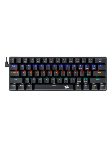  Механична клавиатура Redragon - Jax K613-KB, brown, LED, черна
