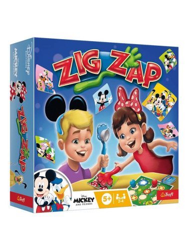 Настолна игра Trefl Zig Zap: Mickey Mouse and Friends - Детска
