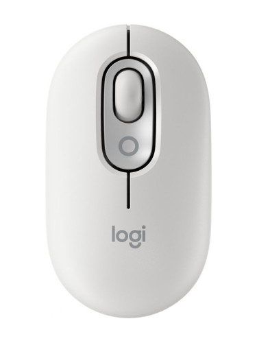  Мишка Logitech - POP, оптична, безжична, Off-white