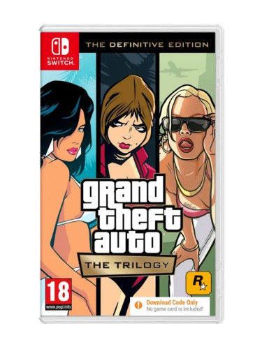 Игра Grand Theft Auto: The Trilogy - Код в кутия - Definitive Edition за Nintendo Switch