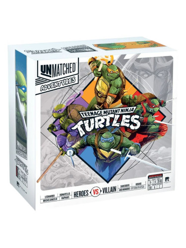  Настолна игра  Unmatched Adventures: Teenage Mutant Ninja Turtles - Кооперативна