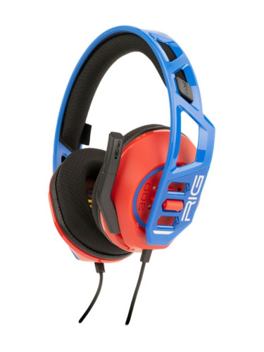  Гейминг слушалки Nacon - RIG 300 PRO HS, червени/сини