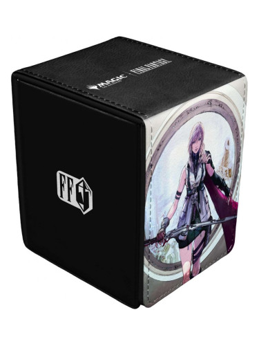  Кутия за карти Ultra Pro - Magic The Gathering: Final Fantasy - Lightning, Army of One Alcove Flip Deck Box (100+ бр.)