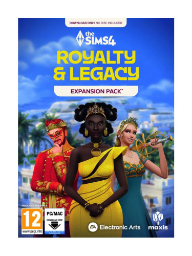 Игра The Sims 4: Royalty &amp; Legacy Expansion Pack - Код в кутия за Компютър
