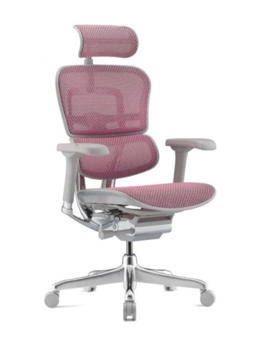  Ергономичен стол Antares - ERGOHUMAN 2 ELITE GREY, розов