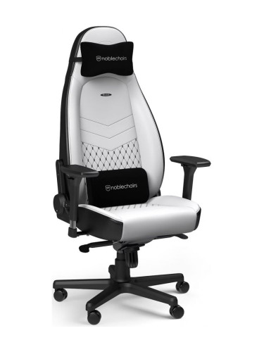  Гейминг стол noblechairs - ICON Gaming, бял/черен