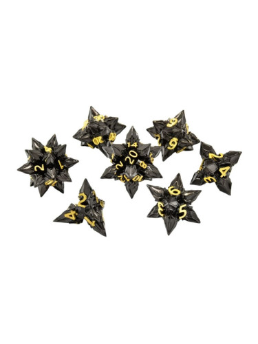  Комплект зарове GlassStaff - Metal RPG Dice Set, Royal Bane (7 бр.)