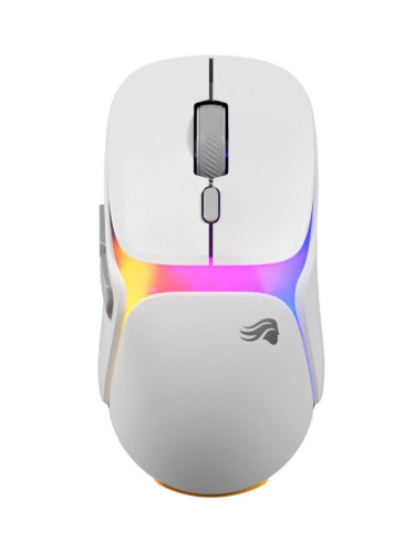  Гейминг мишка Glorious - Model O3, оптична, безжична, RGB, бяла