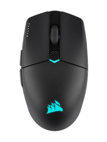  Гейминг мишка Corsair - Katar Elite Wireless, 26000 DPI, черна