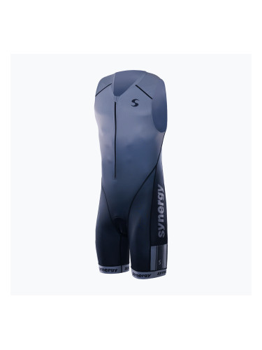 Мъжки гащеризон за триатлон Synergy Elite Sleeveless Trisuit smoke grey